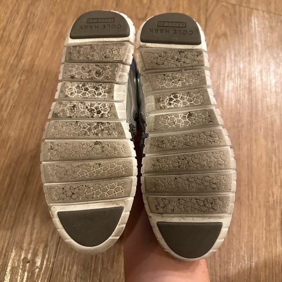 Cole Haan Zerogrand Metallic Quilted Sneakers - Picture 5 of 7